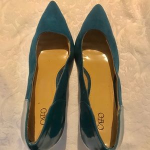 Size 9 teal high heels